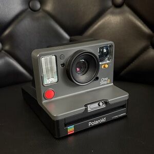 Polaroid OneStep 2 Camera in Gray and Black with Red Accent